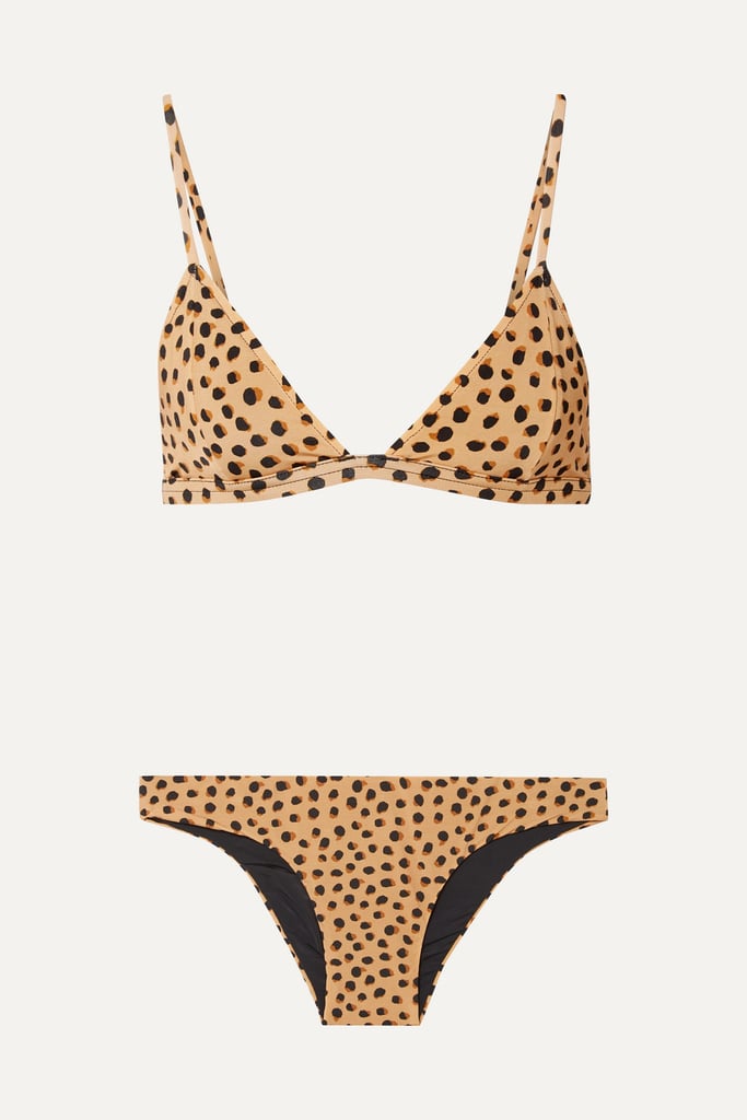 Haight Bia Fixo Leopard-Print Triangle Bikini