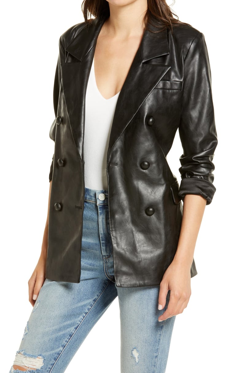 BlankNYC The Nightingale Faux Leather Blazer