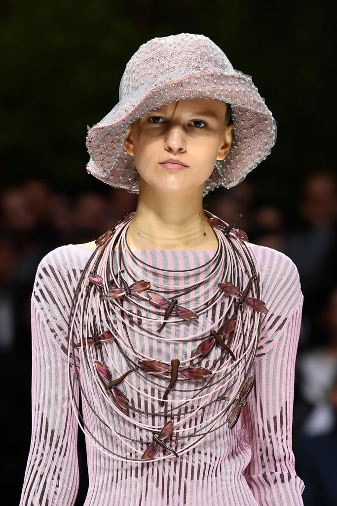 A Hat on the Giorgio Armani Runway at Milan Fashion Week