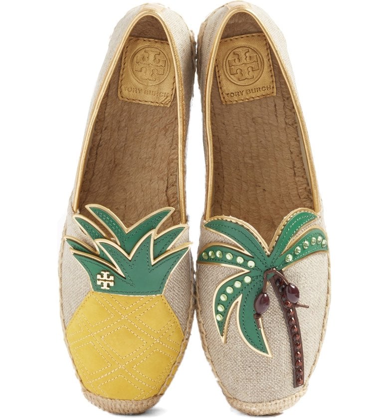 All you need are palm trees and pineapples when you're wearing these Tory Burch Women's Castaway Espadrille Slip-On ($195).