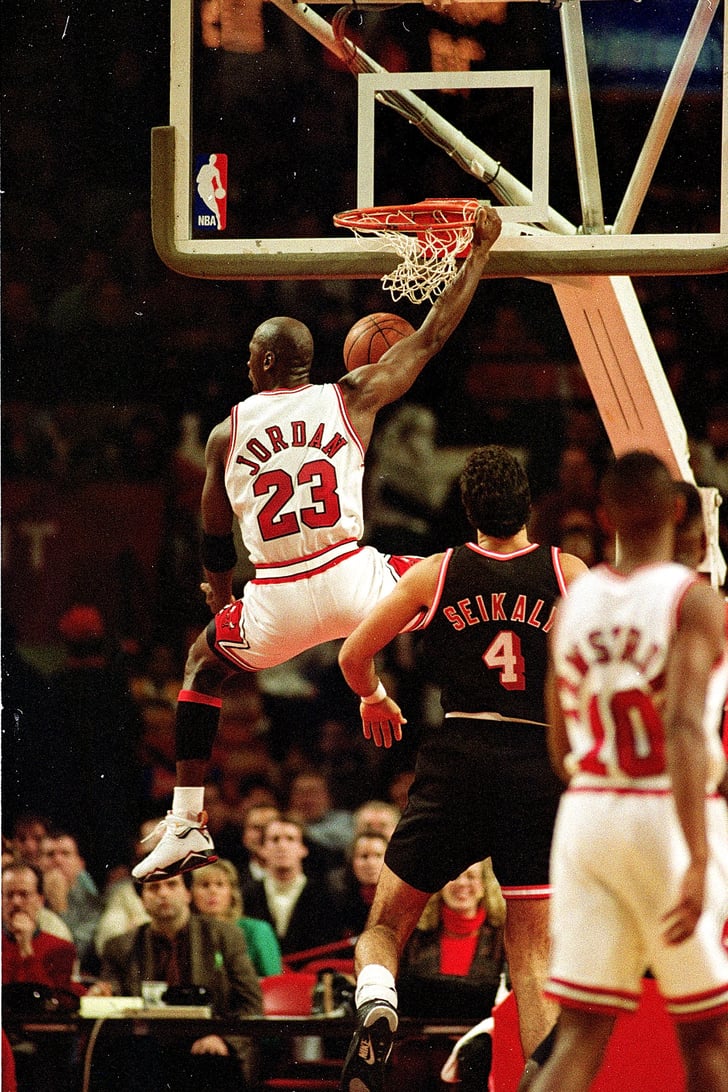 40 Stunning Photos Of Michael Jordan Soaring Through The Air Popsugar Fitness Photo 3 