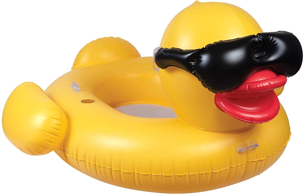 Giant Mesh Bottom Derby Duck Inflatable Pool Float