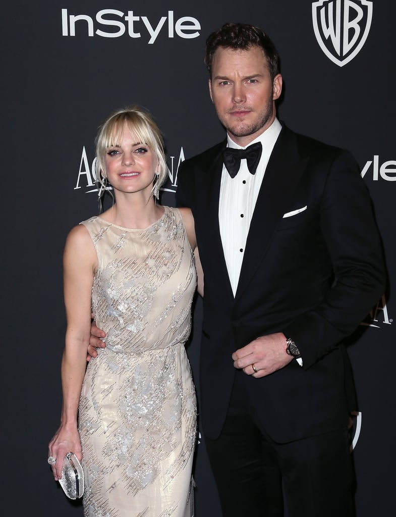 Chris Pratt and Anna Faris at the Golden Globes 2015