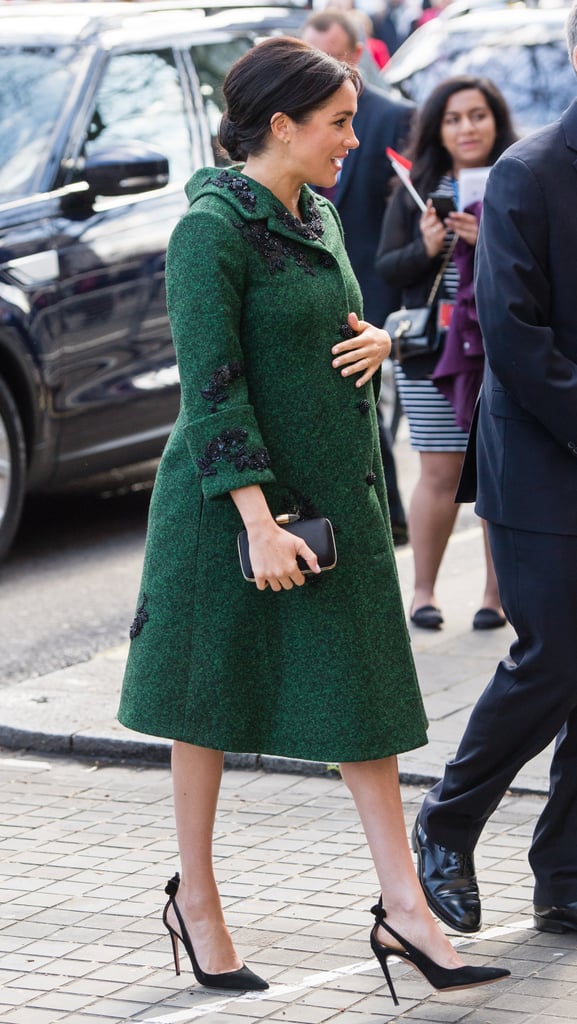 Meghan Markle Green Erdem Coat March 2019