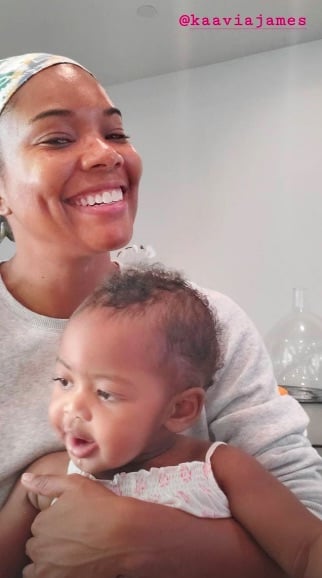 Gabrielle Union's New Makeup-Free Selfies With Her Daughter