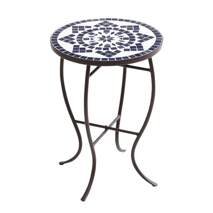 Navy & White Sun Mosaic Accent Table Pier 1 Imports Outdoor Furniture