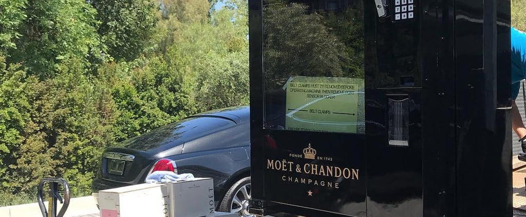 Kris Jenner's Moet & Chandon Champagne Vending Machine