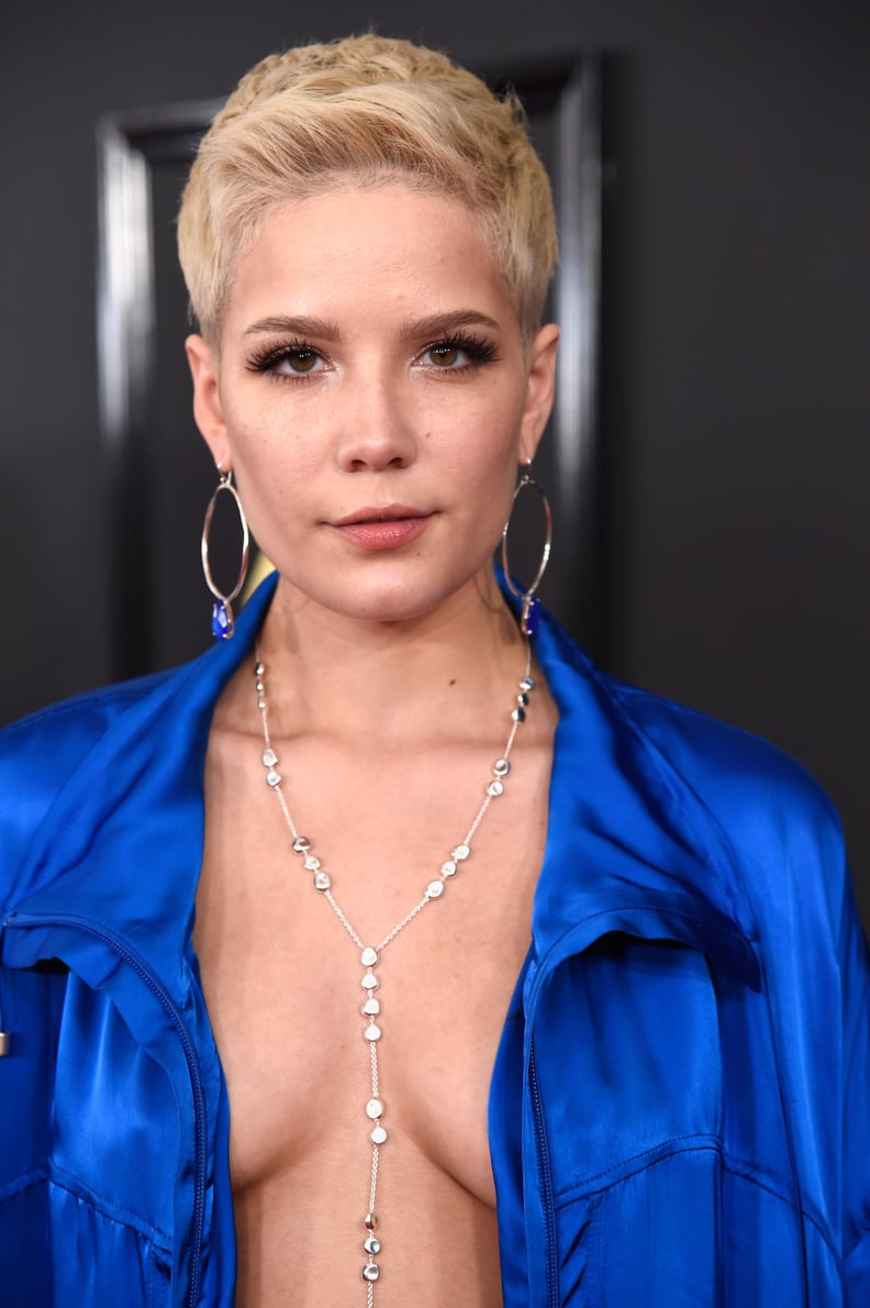 Halsey With a Blond Pixie