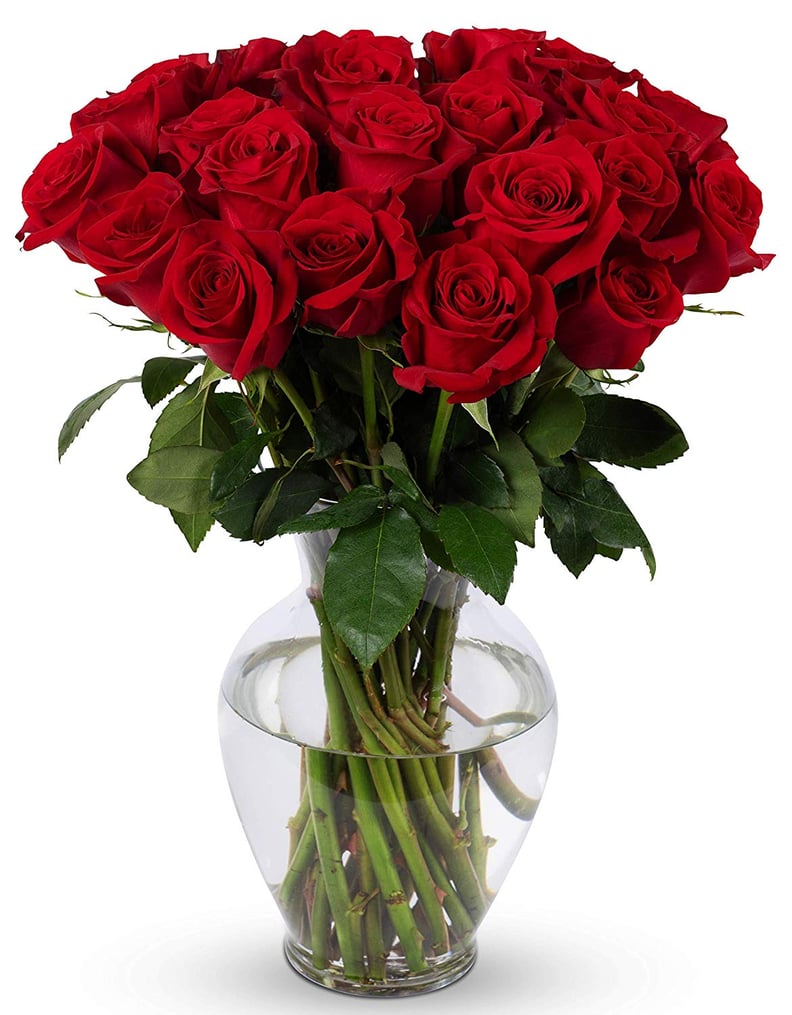 Benchmark Bouquets 2 Dozen Red Roses With Vase