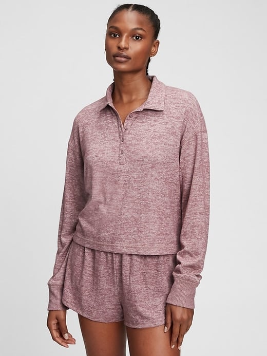 Gap Softspun Henley Polo T-Shirt
