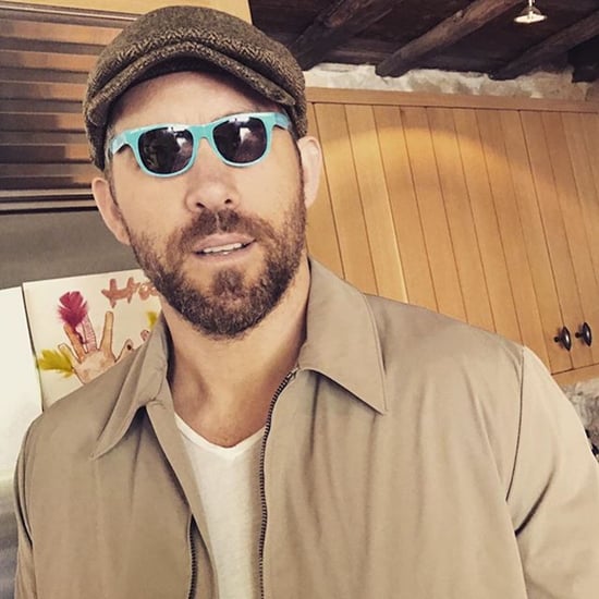 Ryan Reynolds Wearing Small Sunglasses Instagram Picture