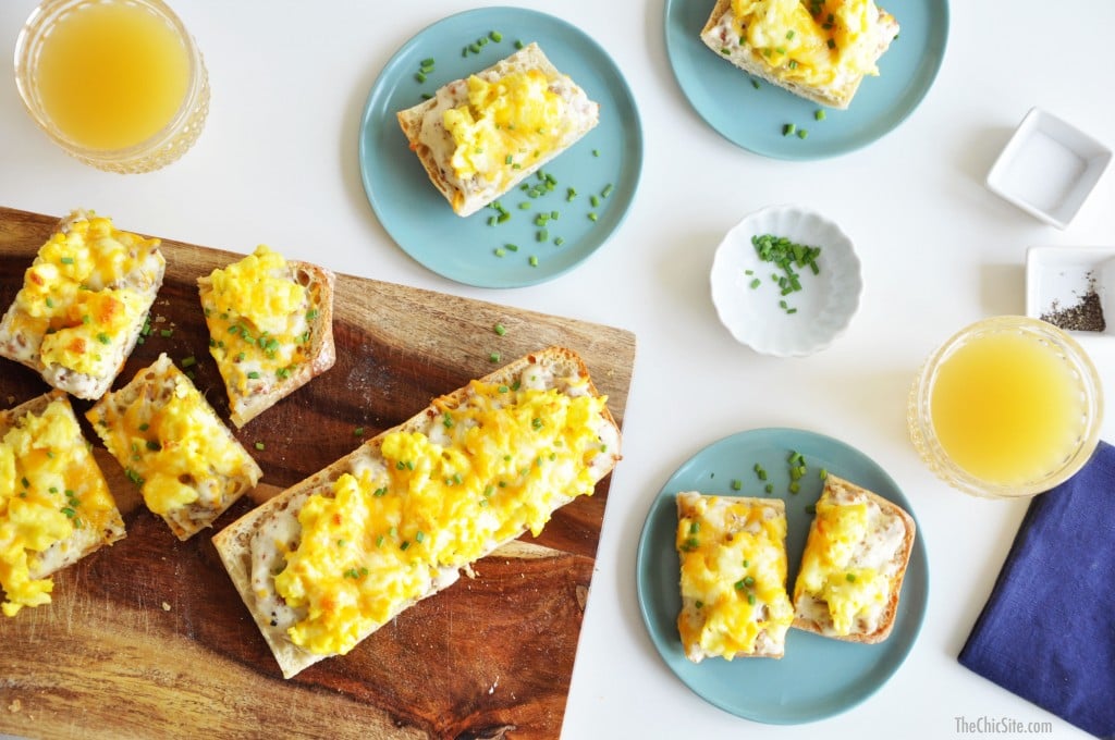 Breakfast Ciabatta Pizza