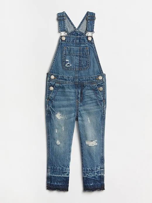A pair of Toddler Denim Overalls ($98) can be paired with sweaters, shirts, and more for year-round wear.