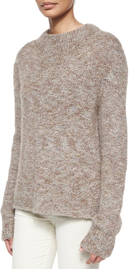 The Row Knit Tweed High-Neck Sweater ($890)