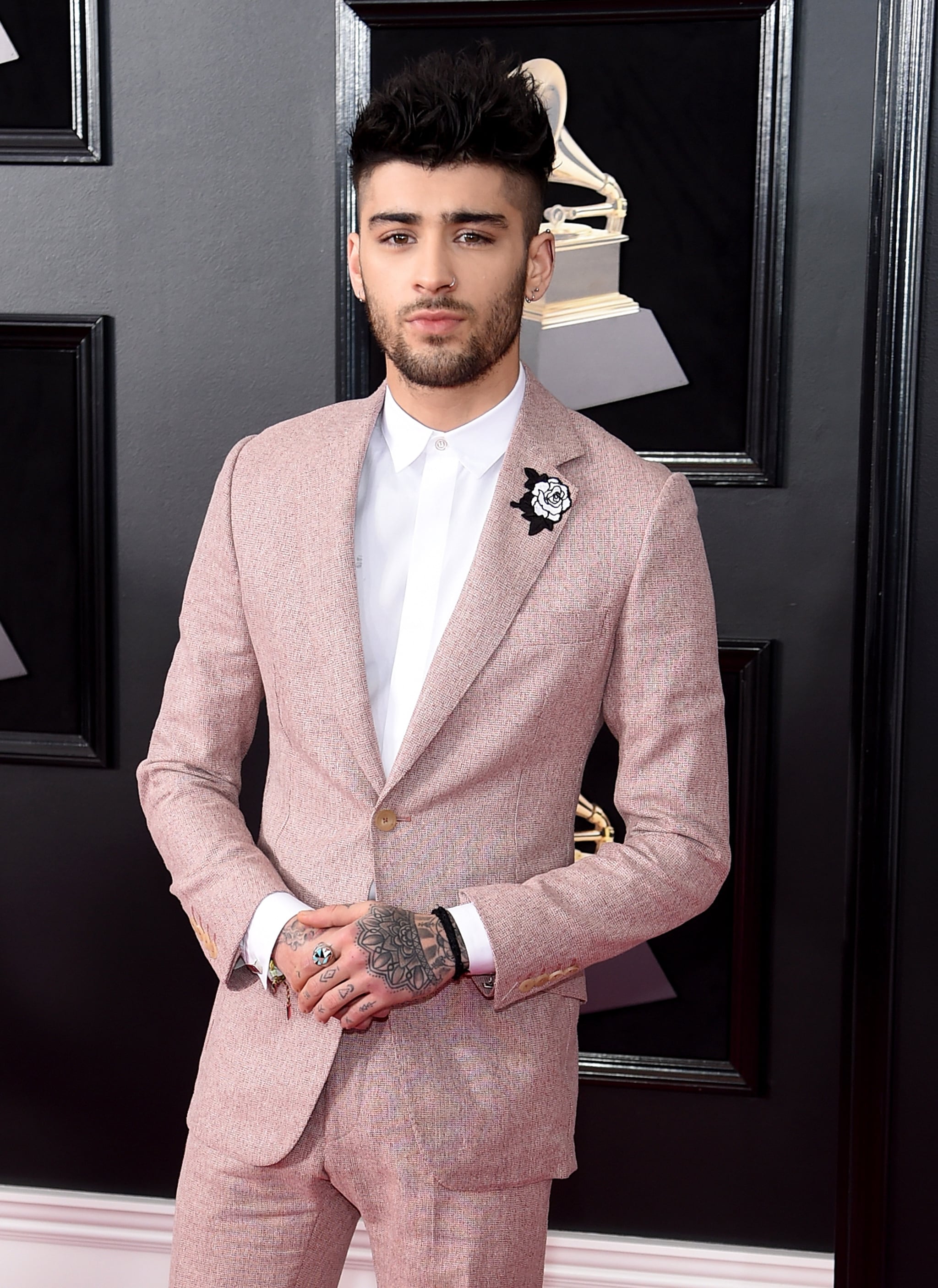 NEW YORK, NY - JANUARY 28:  Recording artist Zayn Malik attends the 60th Annual GRAMMY Awards at Madison Square Garden on January 28, 2018 in New York City.  (Photo by Jamie McCarthy/Getty Images)
