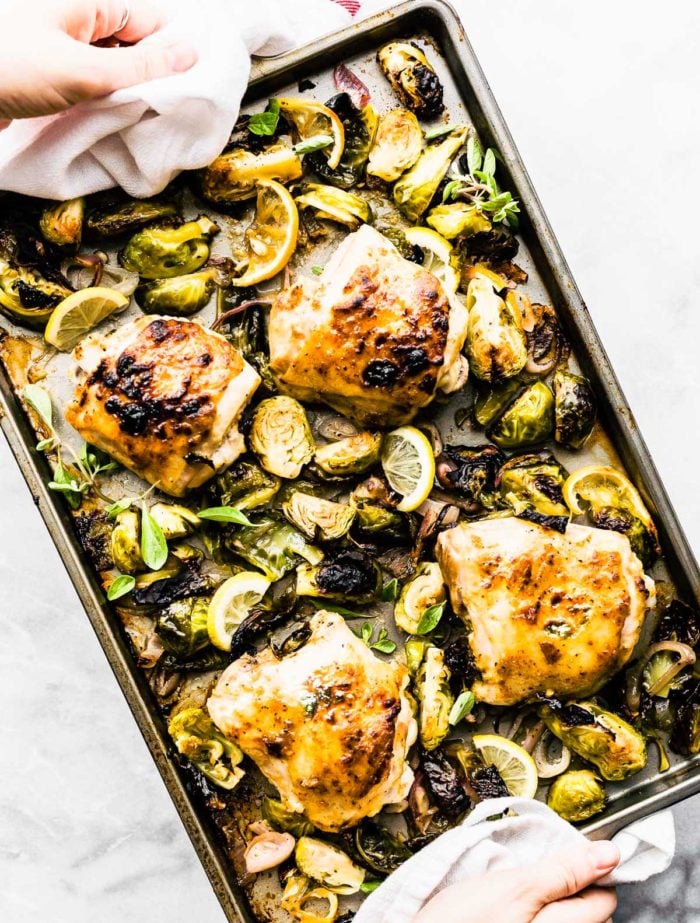 Honey Mustard Chicken With Brussels Sprouts