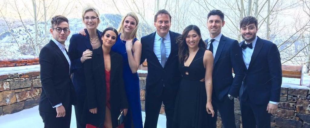 Lea Michele's Dress at Becca Tobin's Wedding 2016