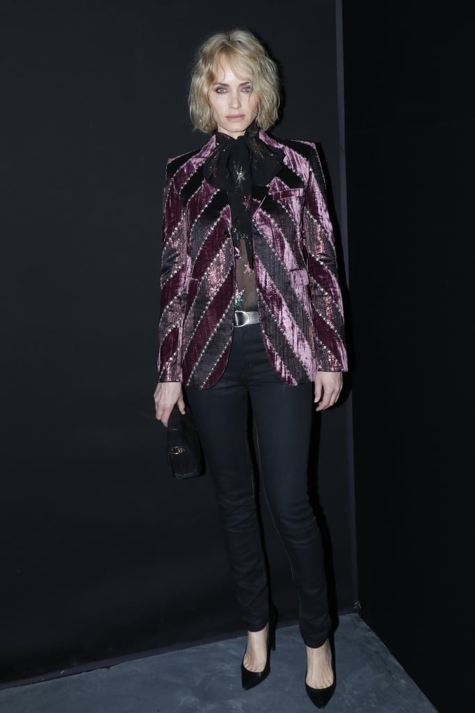 Amber Valletta at Saint Laurent Fall 2019 | Celebrities in the Front ...