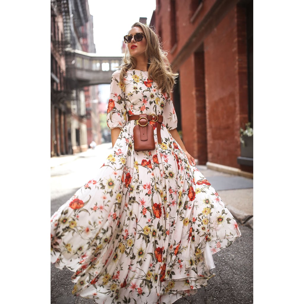 Senfloco Bohemian Floral Maxi Dress