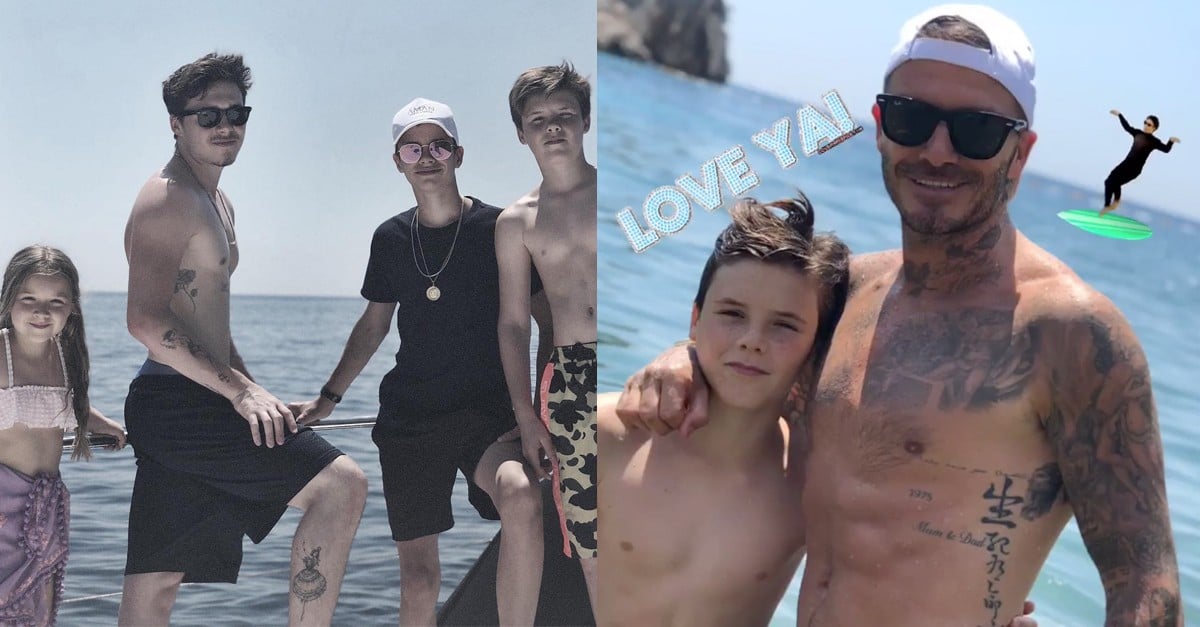 Victoria and David Beckham Family Vacation Photos July 2018 PS Celebrity(00)