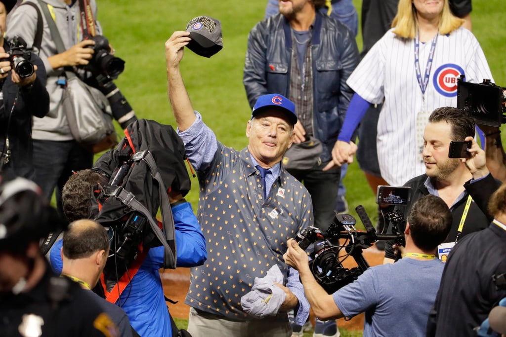 Bill Murray's Reaction to Cubs Winning World Series