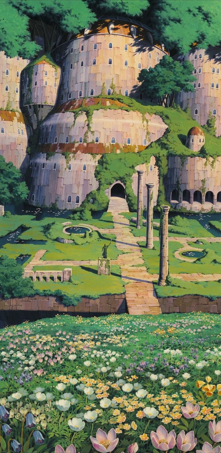 Castle in the Sky | Studio Ghibli iPhone Wallpapers | POPSUGAR Tech Photo 7