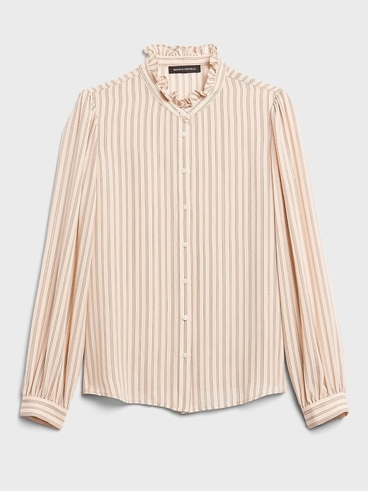 Banana Republic Ruffle-Collar Shirt