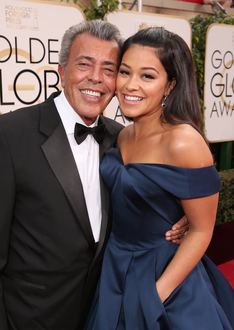 When Gina Rodriguez Brought Her Dad as Her Date to the Golden Globes