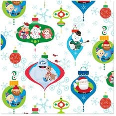 Rudolph the Red-Nosed Reindeer Character Ornaments Christmas Wrapping Paper Roll