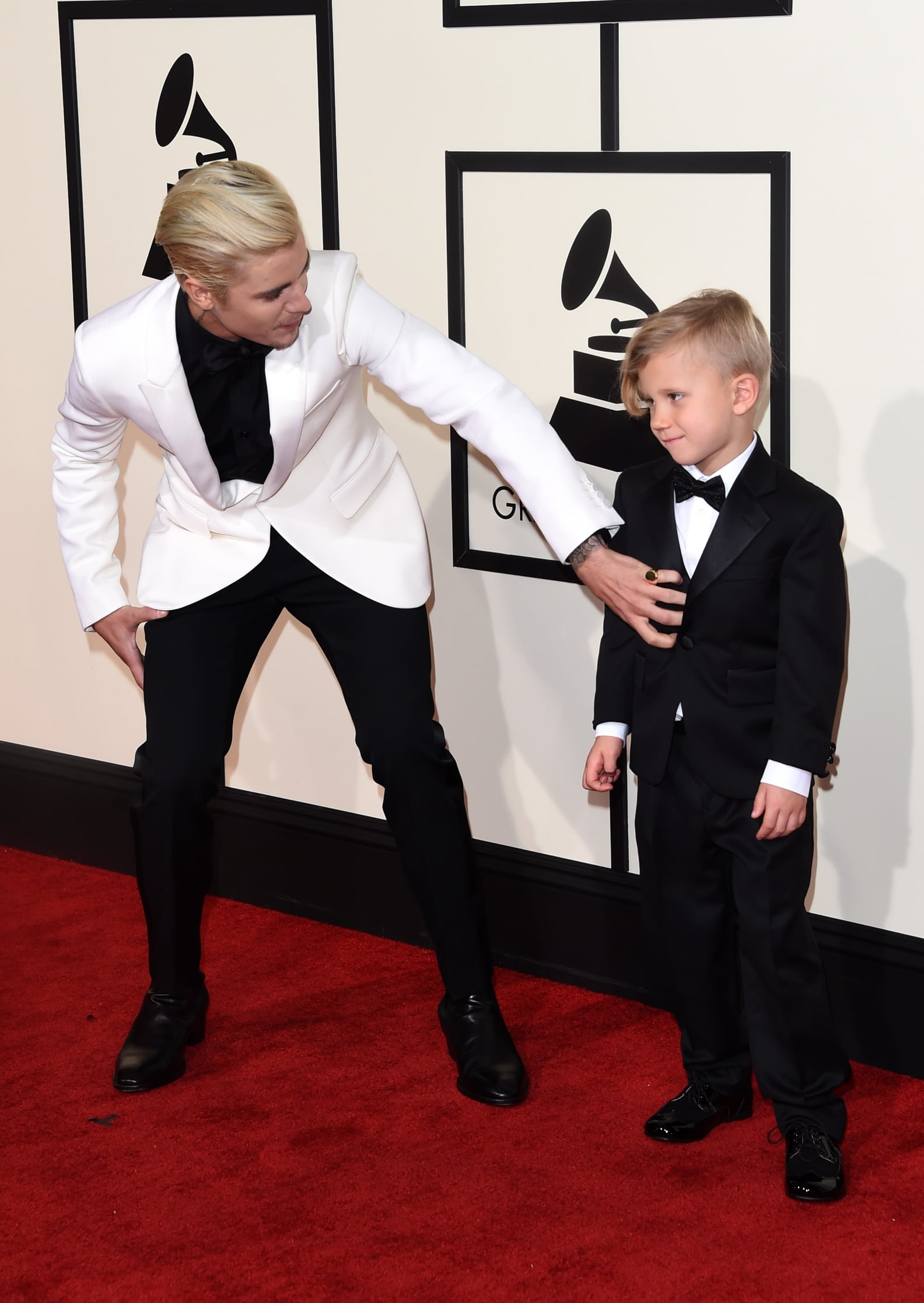 Justin Bieber and His Little Brother at the Grammys 2016 | PS Celebrity