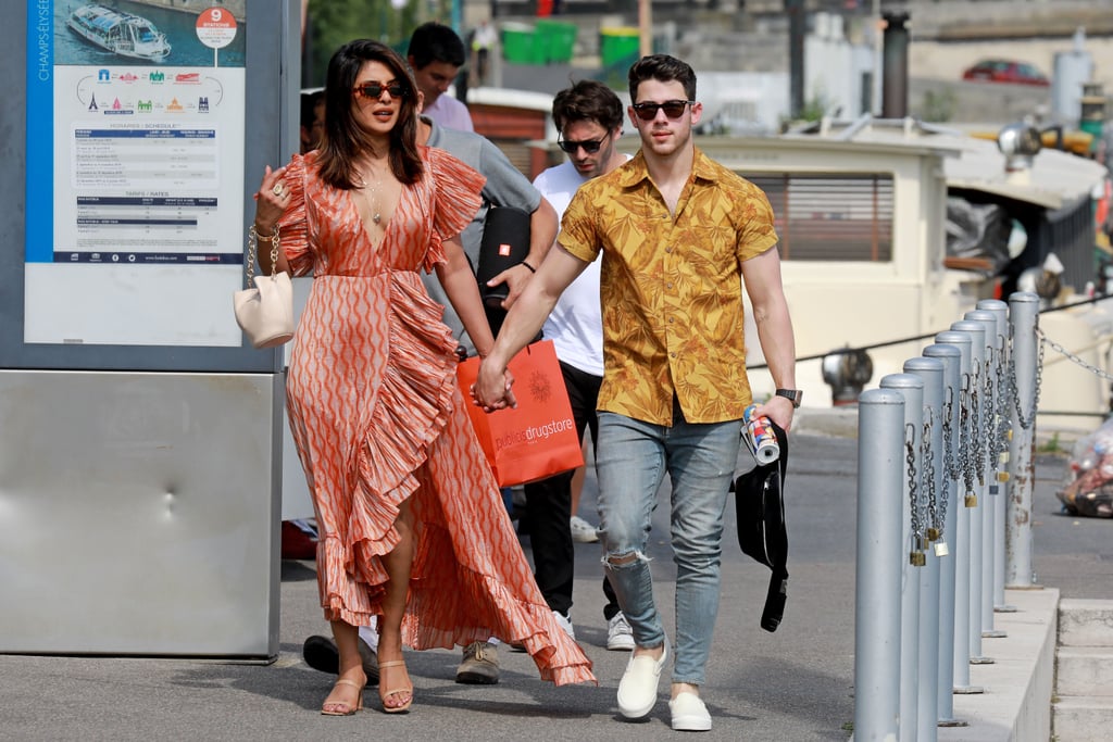 Priyanka Chopra Maxi Dress in Paris