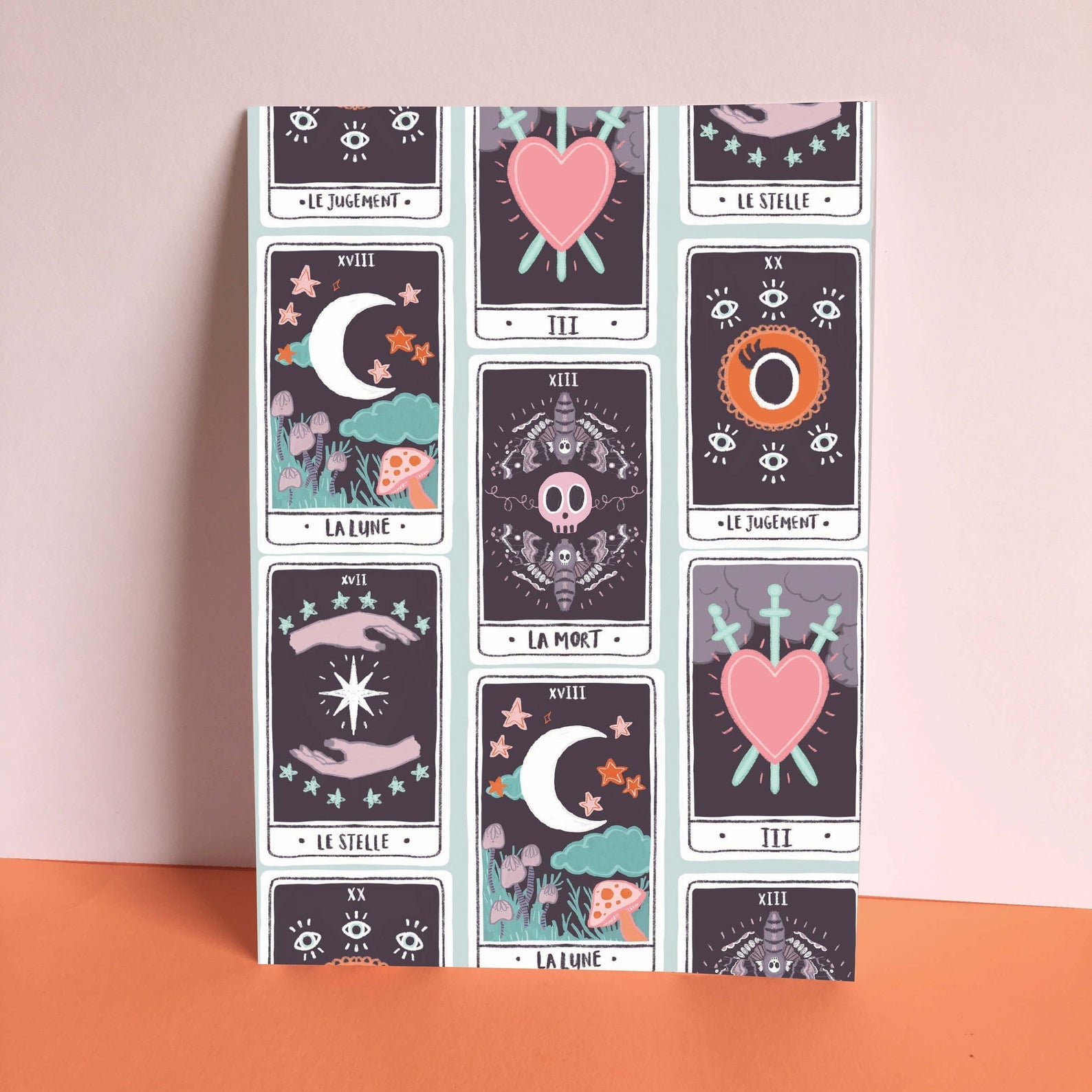 Tarot Card Art Print | 50 Pink Halloween Decorations That Are So Fetch |  POPSUGAR Home Photo 35