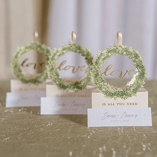 Love Wreath Favor Boxes