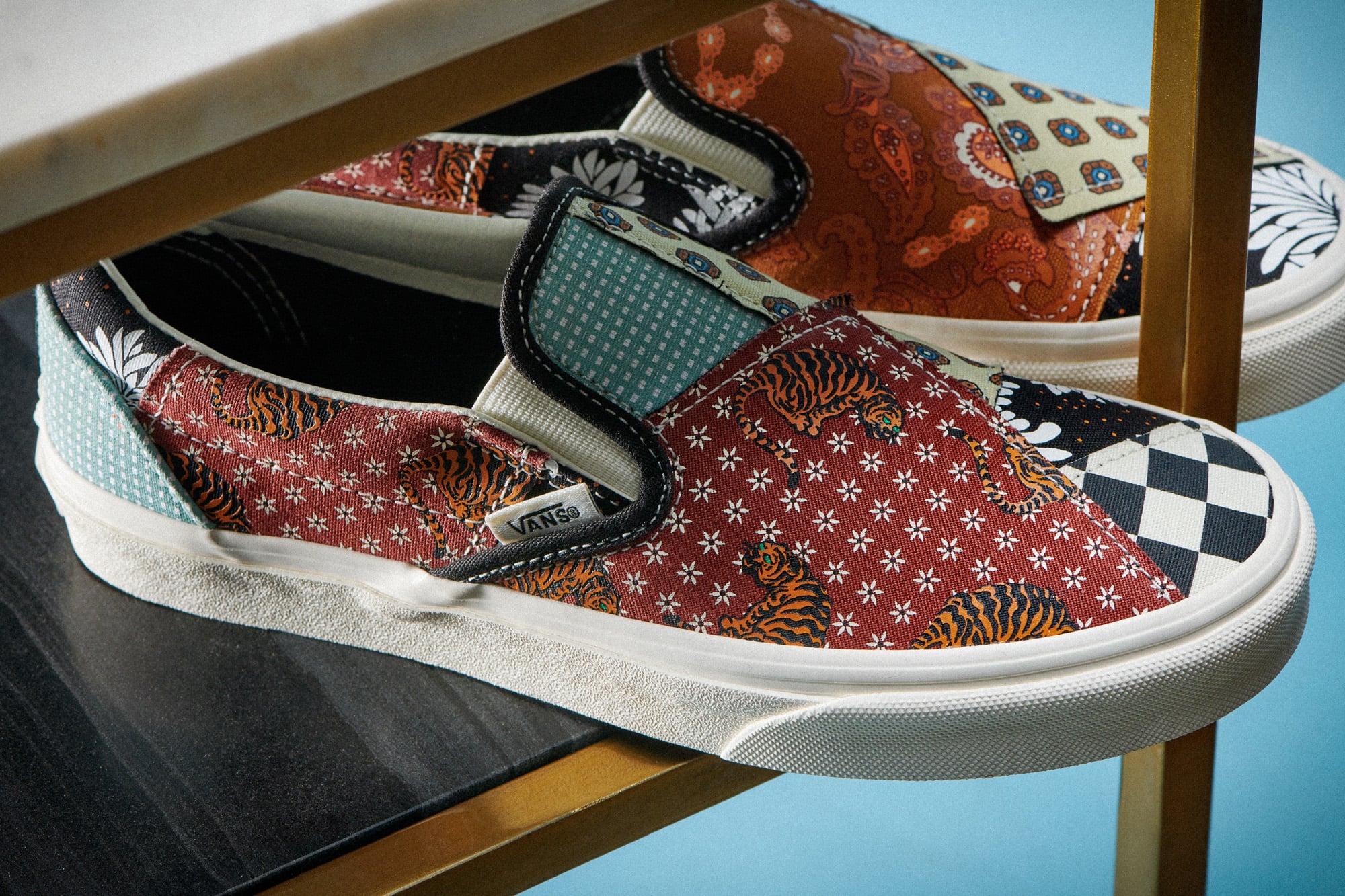Vans classic slip on patchwork outlet