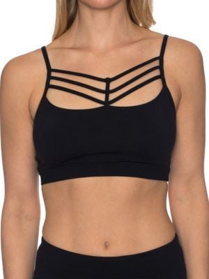 Betsey Johnson Triple Strap Sports Bra