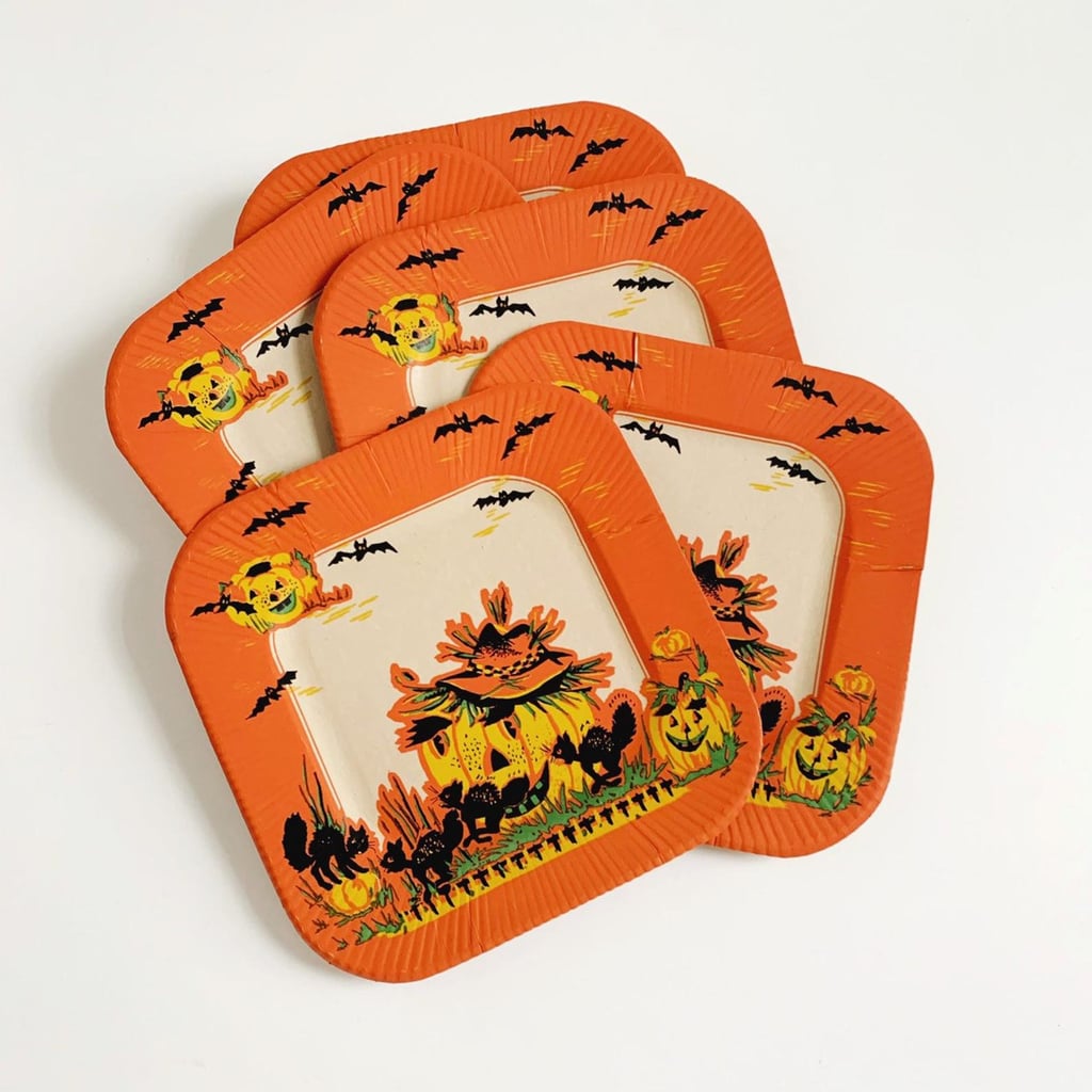 Vintage Halloween Paper Plate