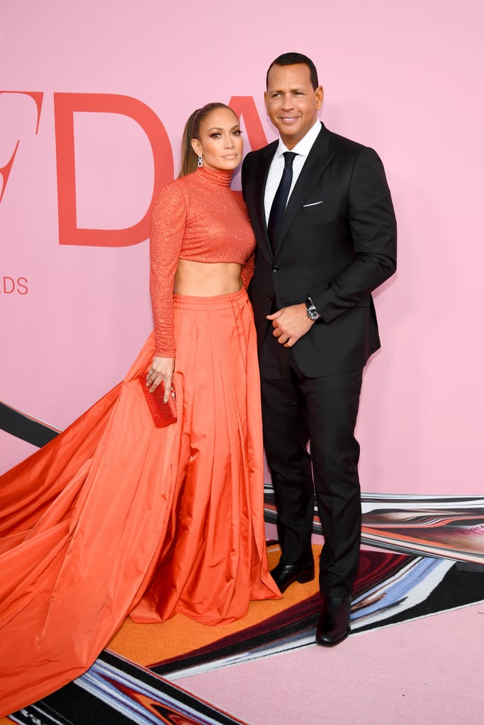 Jennifer Lopez and Alex Rodriguez at 2019 CFDA Awards