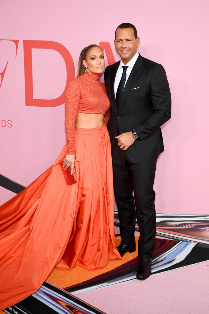 Jennifer Lopez and Alex Rodriguez At 2019 CFDA Awards