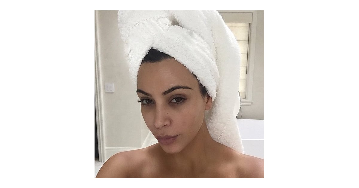 Kim Kardashian | Kardashian No Makeup Selfies | POPSUGAR ...