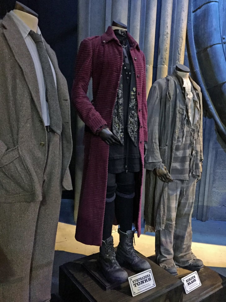 Some costumes from members of the Order of the Phoenix are nearby