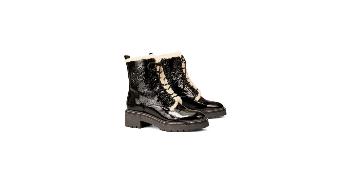 Tory burch cooper genuine shearling boot on sale