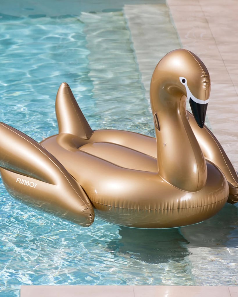 Gold Swan Pool Float