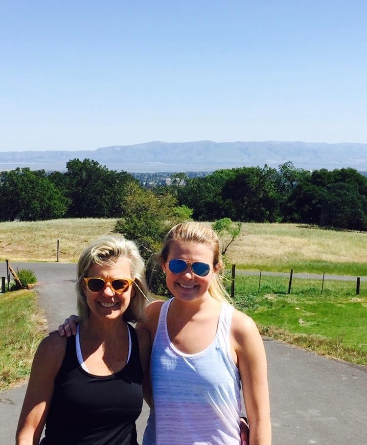 "My mom has been by my side through my wellness journey and I've luckily been able to influence her health along the way! She has transformed from despising cooking and turning to Advil and Ibuprofen for pain, into a yogi and meditator who values eating local, real food.  My mom has been so supportive and open to everything. I am so proud! 
"I taught her the importance of real food as well as 'soul food' (things that feed you besides food — relationships, passions, spirituality). We have a weekly ritual of visiting our local farmers market for fresh produce and grass-fed meat. We often meditate or do yoga together in our backyard and love discussing our latest wellness-related finding. It has been amazing to watch her health transform and to see her become passionate about healthy living as well! She even helps her friends with their health now too!" — Caroline Golding, editorial intern