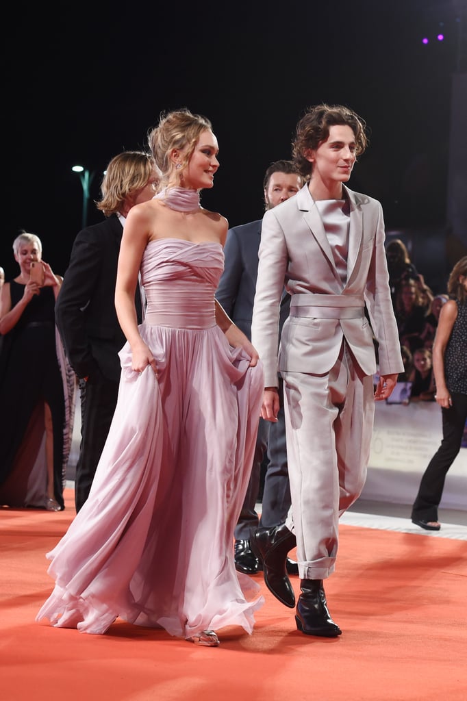 Timothee Chalamet Lily Rose Depp Venice Film Festival 2019 Popsugar Celebrity