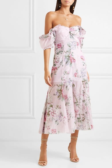 Alice McCall Send Me a Postcard Floral-Print Cotton and Silk-Blend Midi Dress