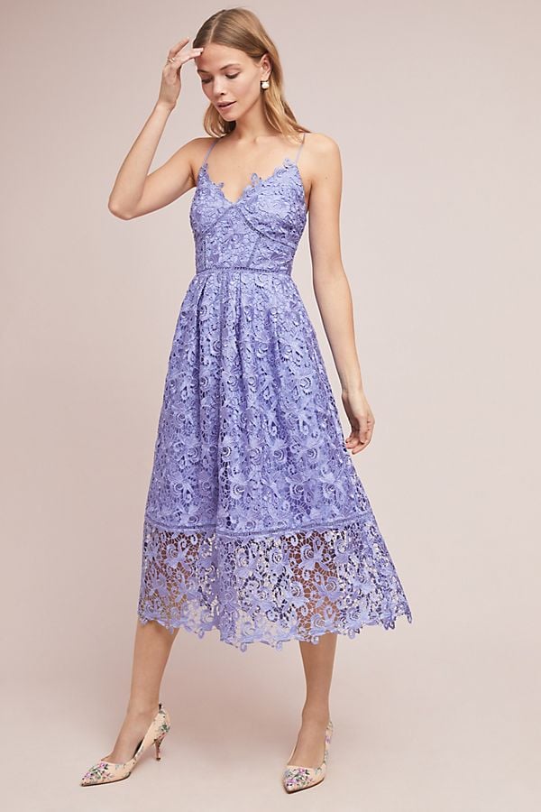 Anthropologie purple lace dress hotsell