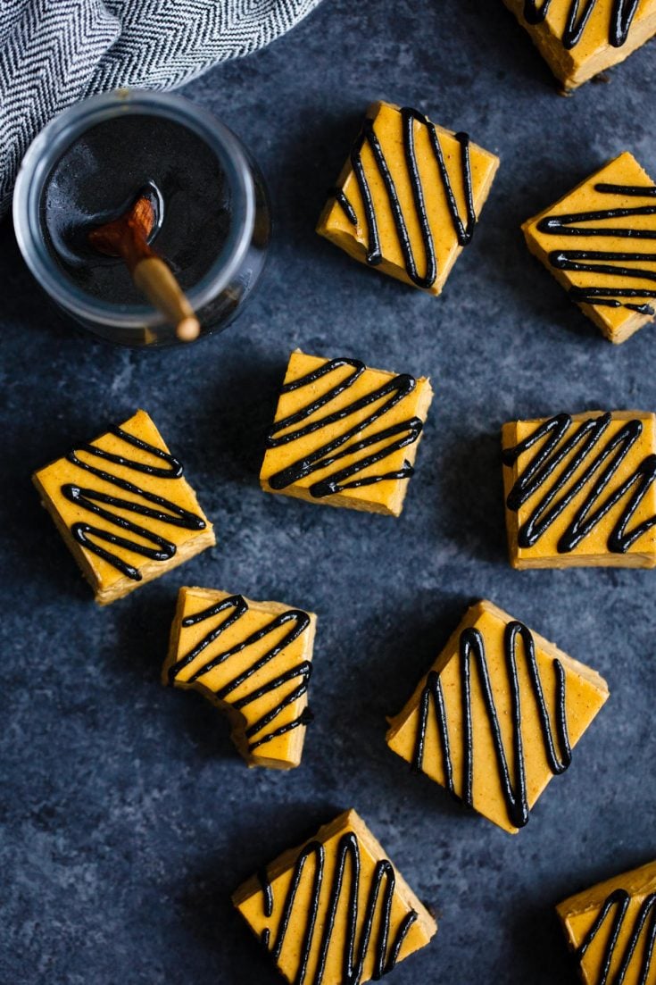 Black Sesame Pumpkin Pie Bites