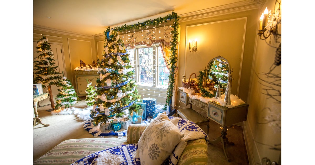 Christmas Zoom Background: Decorated Living Room | Download Free