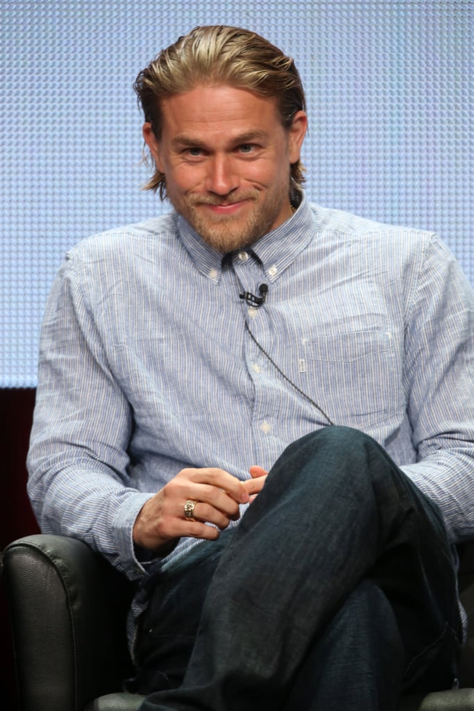 The Sarcastic Smirk Charlie Hunnam Smirks Popsugar Celebrity Photo 11 