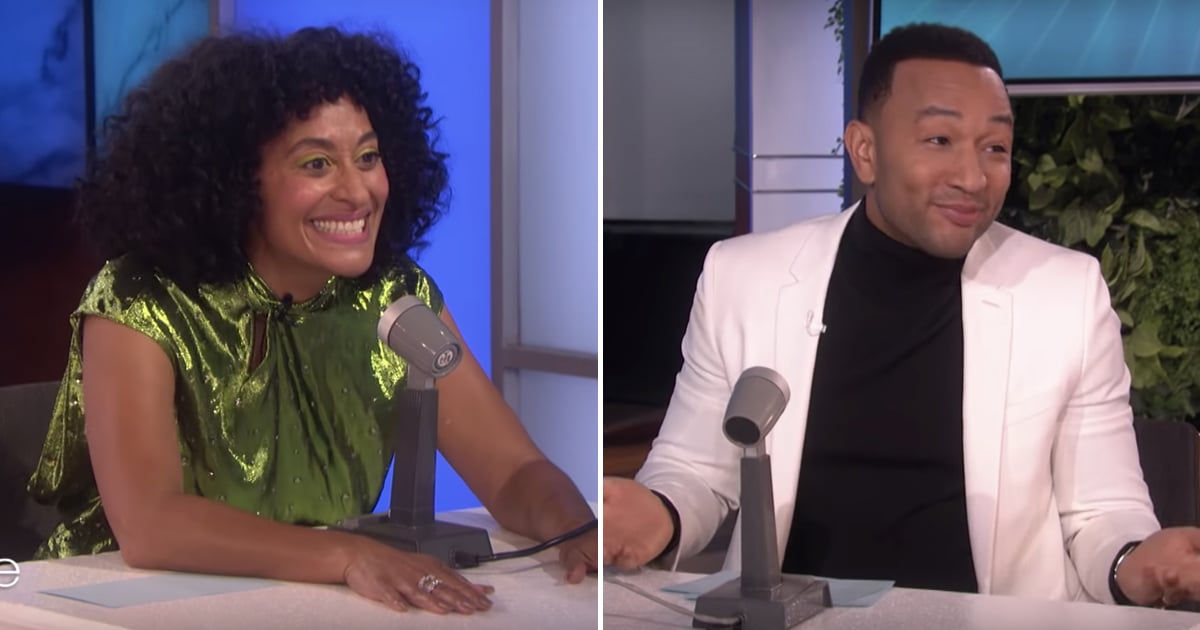 John Legend And Tracee Ellis Ross Take A Lie Detector Test Popsugar Celebrity Uk